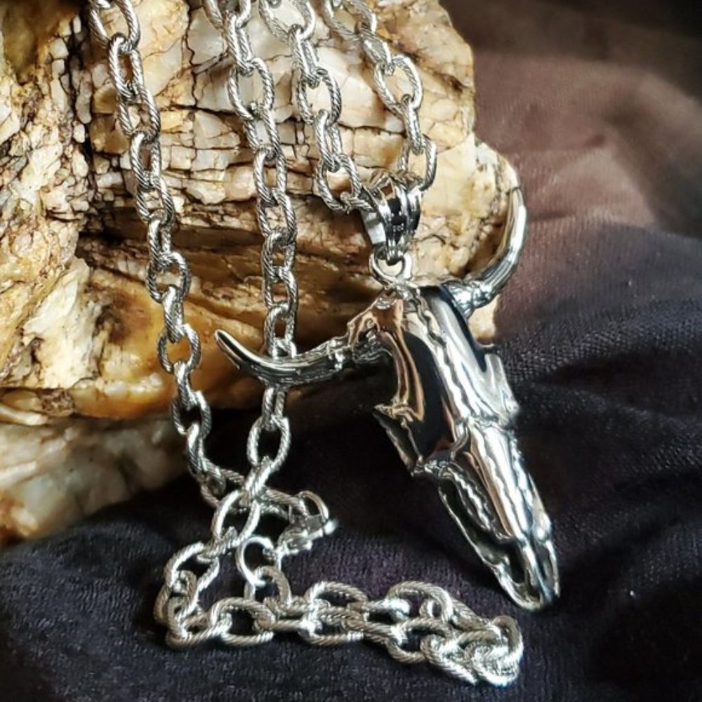 SALE/ Necklace Jewelry Large Stainless pendant